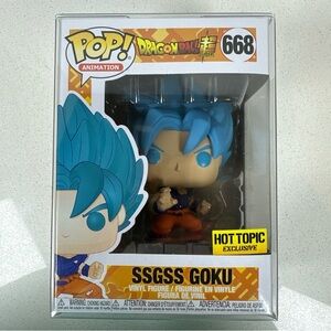 Funko Pop! Dragon Ball Super SSGSS Goku #668 Hot Topic Exclusive Figure